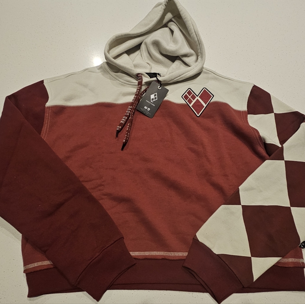 Heroes & Villains DC Comics Harley Quinn Cropped Hoodie XL
